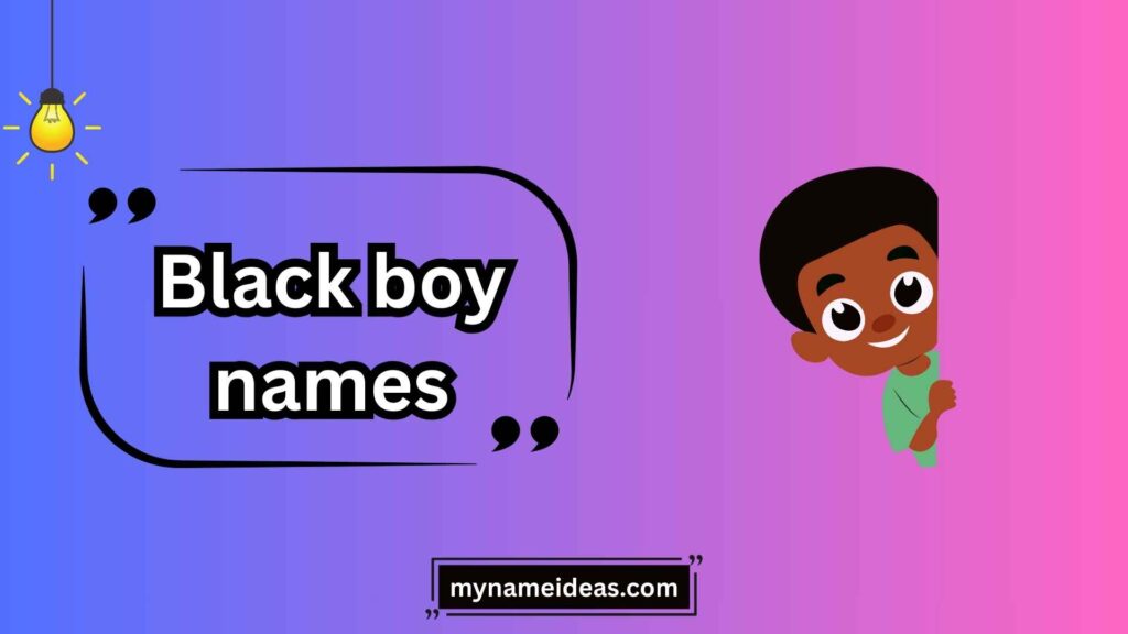 Biblical and Spiritual Black Boy Names