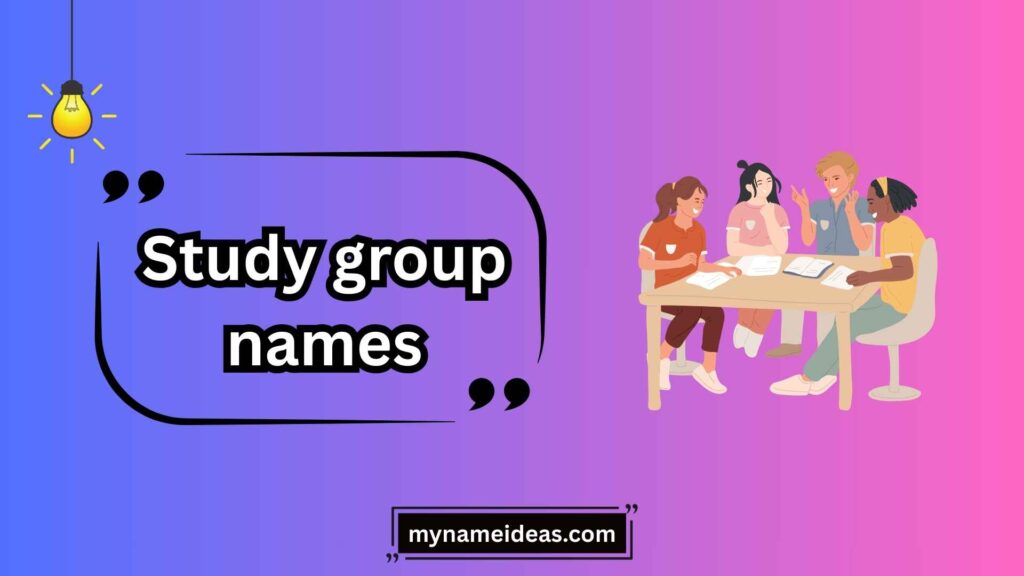 Cool Study Group Names