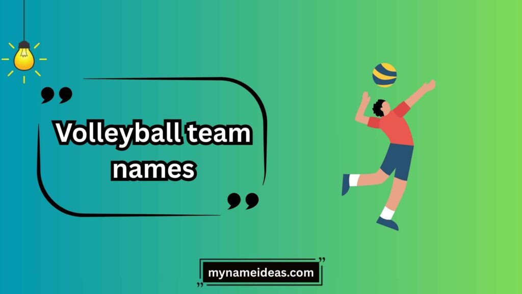 Cool Volleyball Team Names