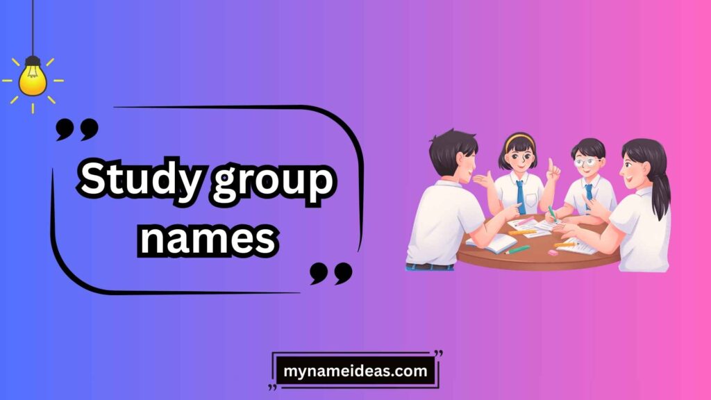 Creative Study Group Names