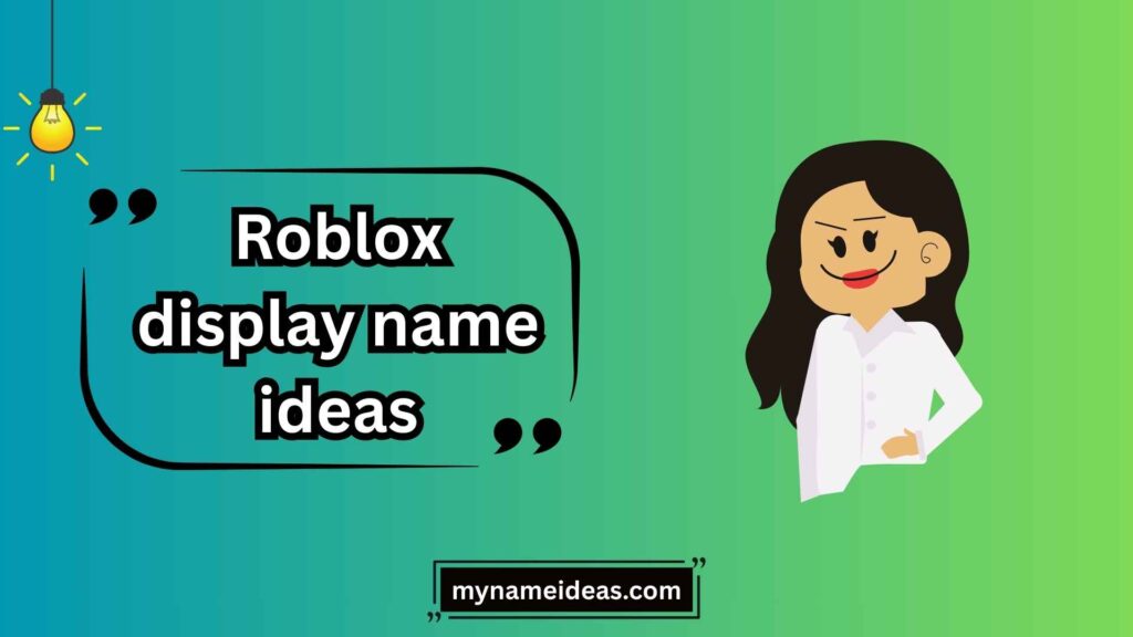 Cute Roblox Display Name Ideas