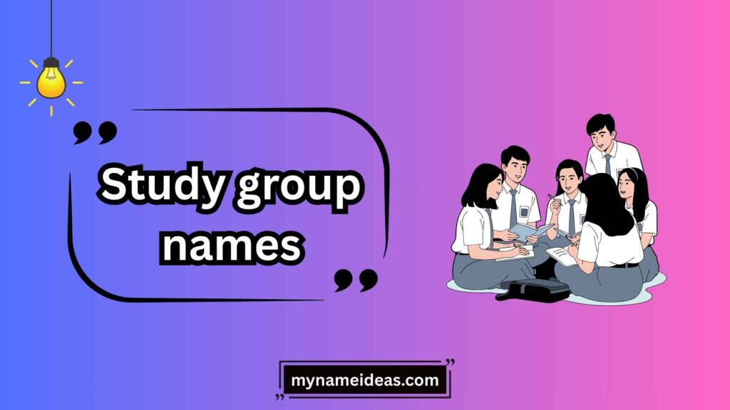 Funny Study Group Names