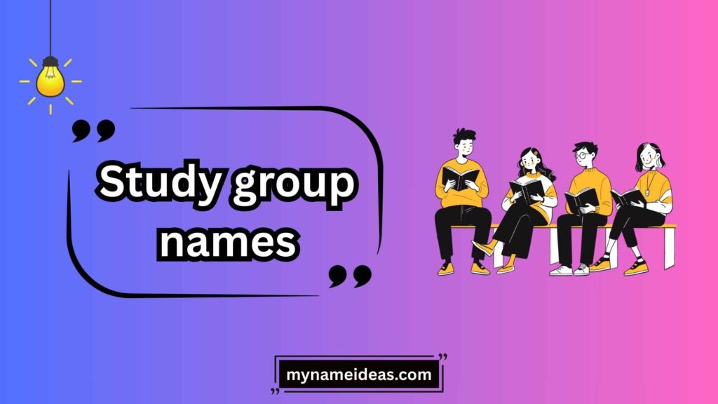 Motivational Study Group Names