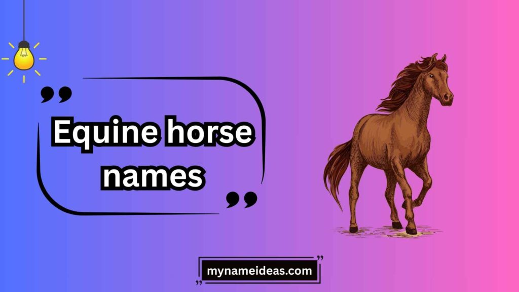 Mythology-Inspired Equine Horse Names