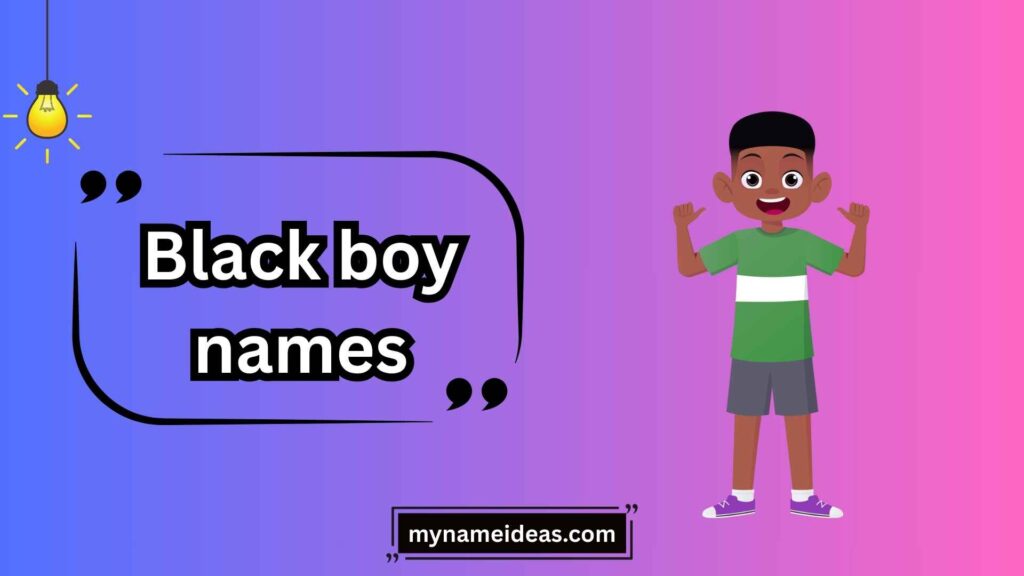 Traditional African Black Boy Names