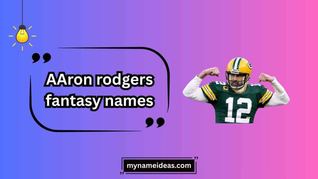 Aaron Rodgers Fantasy Names with a Jets Twist
