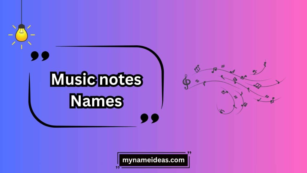 Basic Music Notes Names