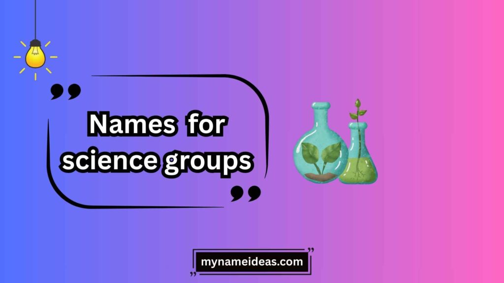 Biology-Themed Science Group Names