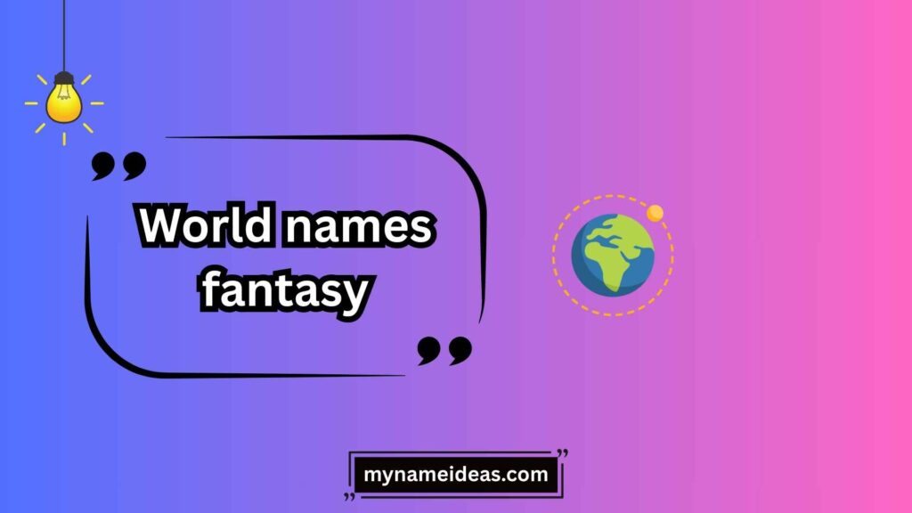 Celestial and Cosmic World Names