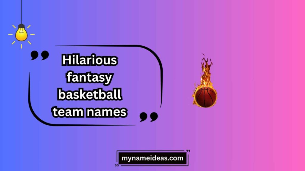 Classic Pun-Based Fantasy Basketball Team Names