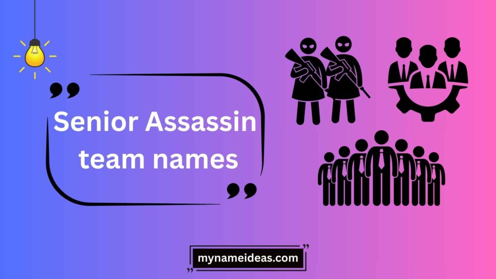 Examples of Senior Assassin Team Names by Category