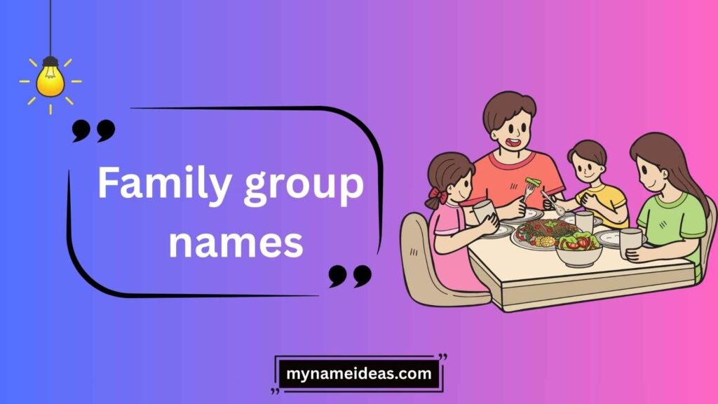 Food-Inspired Family Group Names