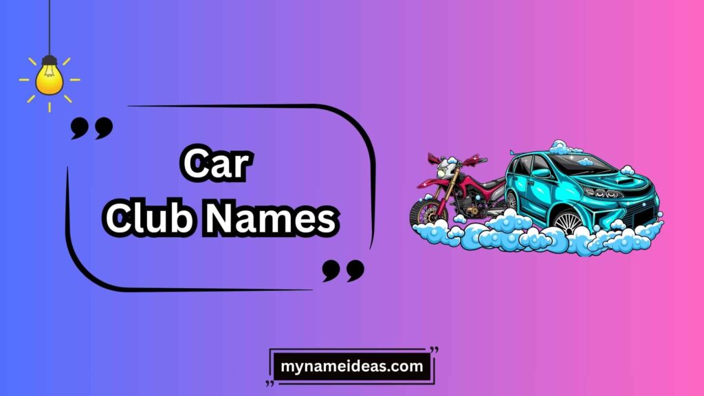 Motorcycle-Inspired Car Club Names