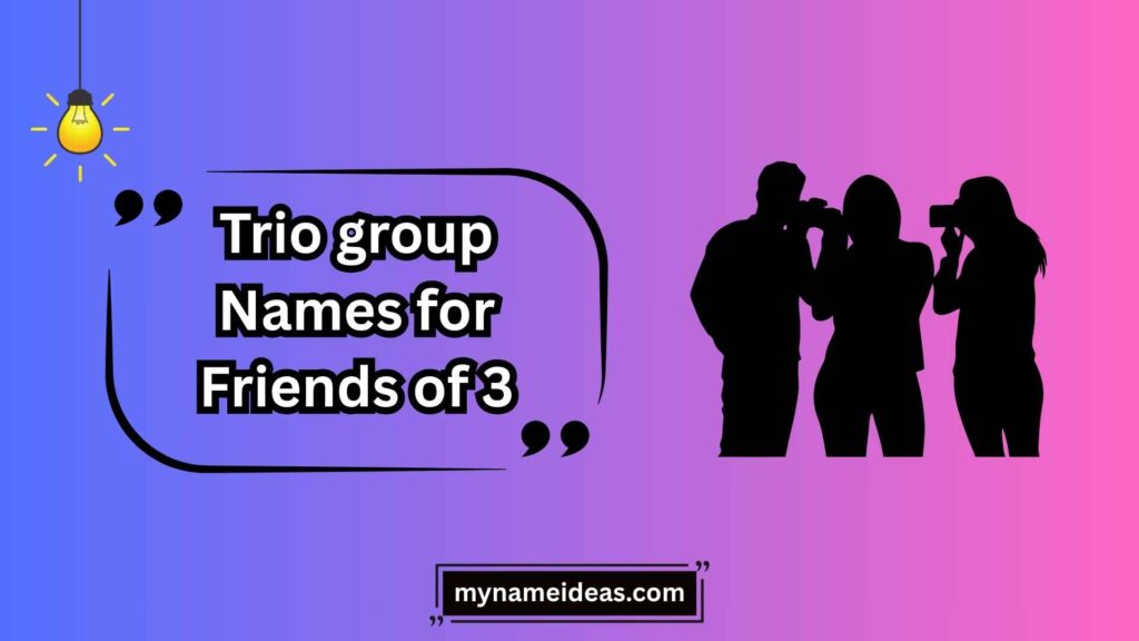 Musical & Creative Trio Names