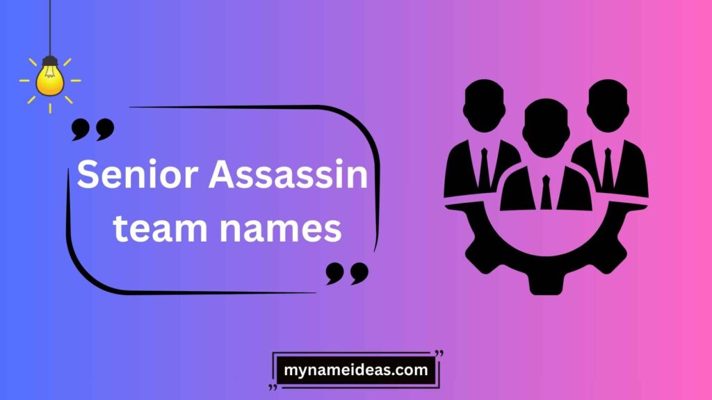 Popular Senior Assassin Team Name Themes