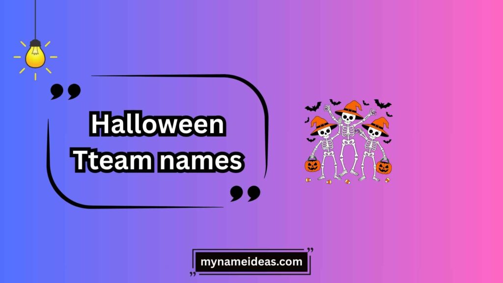 Pun-Filled Halloween Team Names