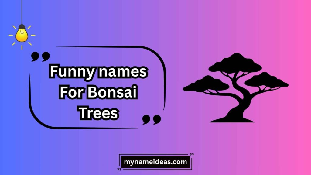 Punny Names for Bonsai Trees