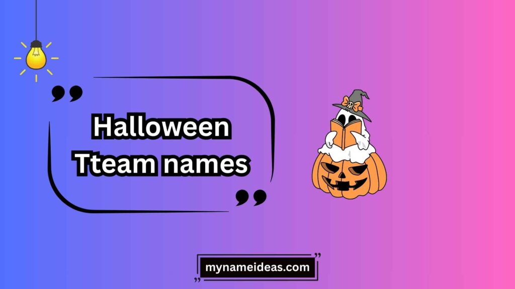Spooky and Scary Halloween Team Names