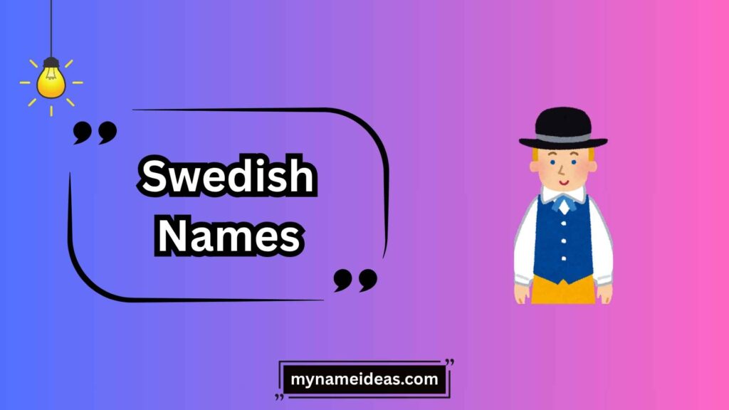 Traditional Swedish Names for Boys