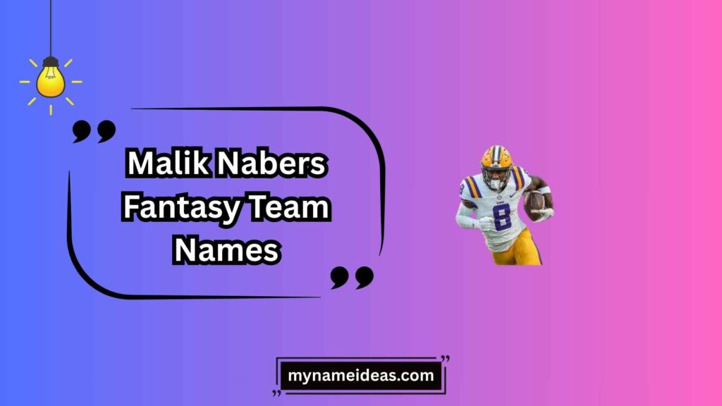 Witty Malik Nabers Fantasy Team Names for Instagram Captions