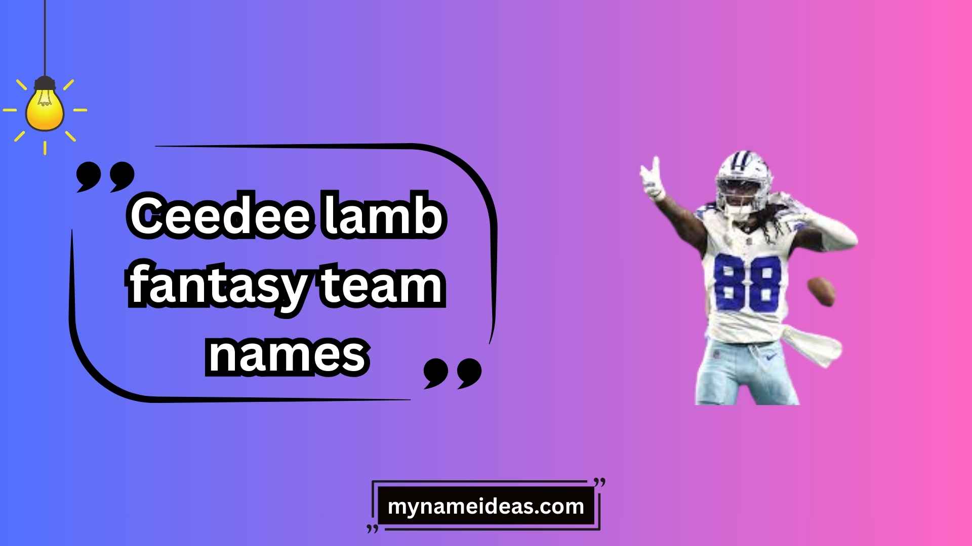 ceedee lamb fantasy team names