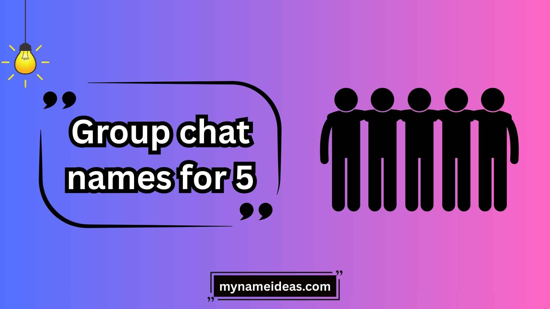 group chat names for 5
