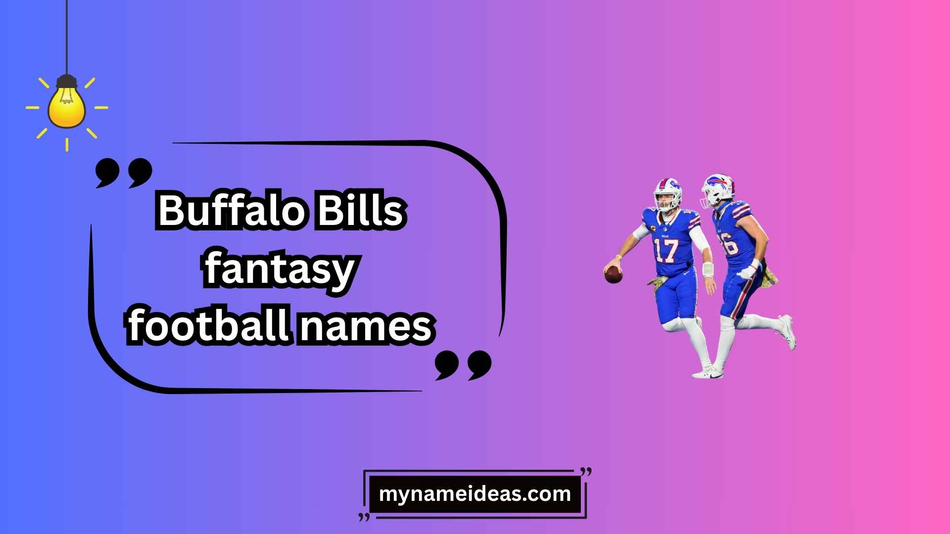 buffalo bills fantasy football names