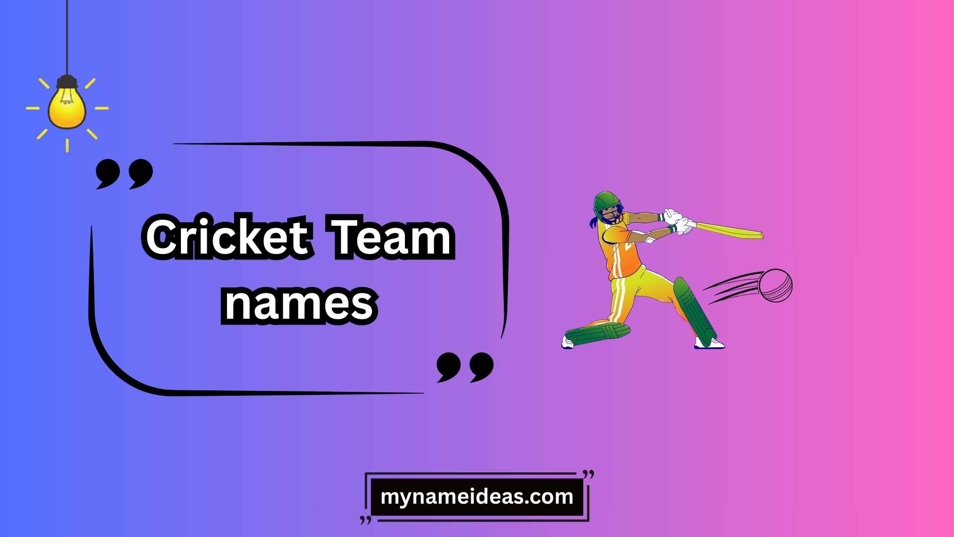 cricket team names