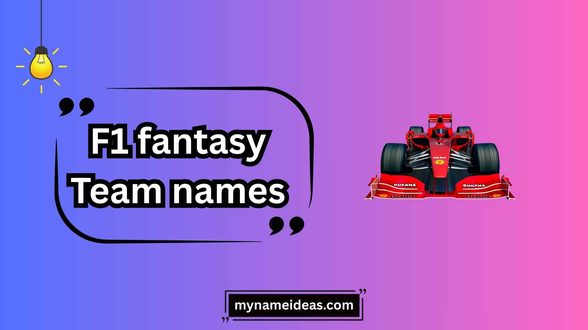 f1 fantasy team names