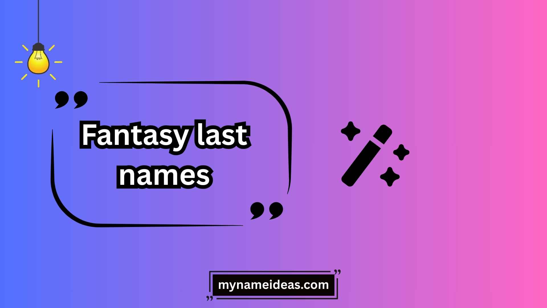 fantasy last names