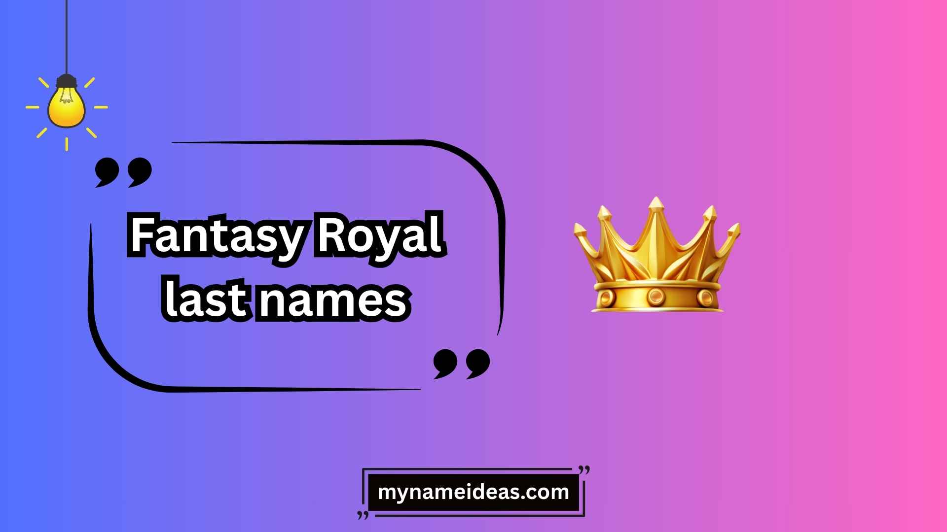 fantasy royal last names