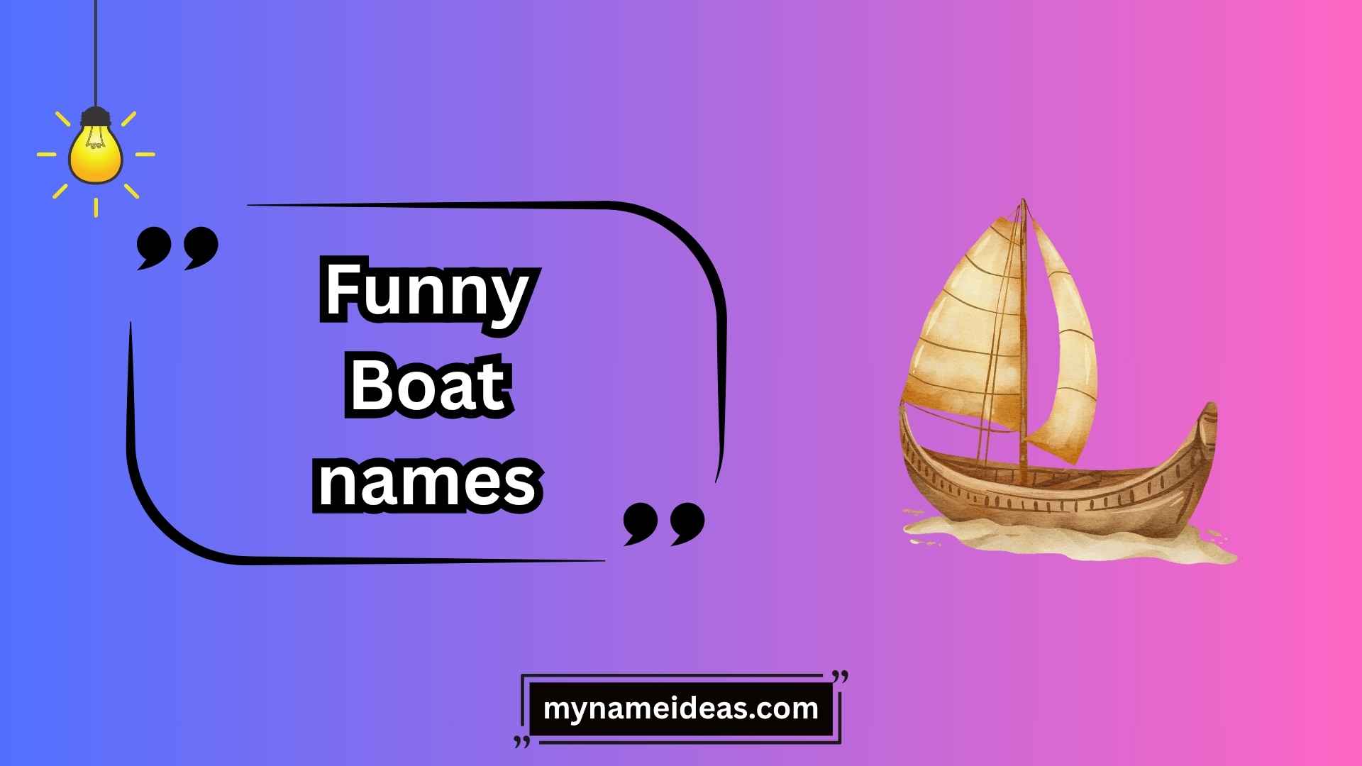 funny boat names