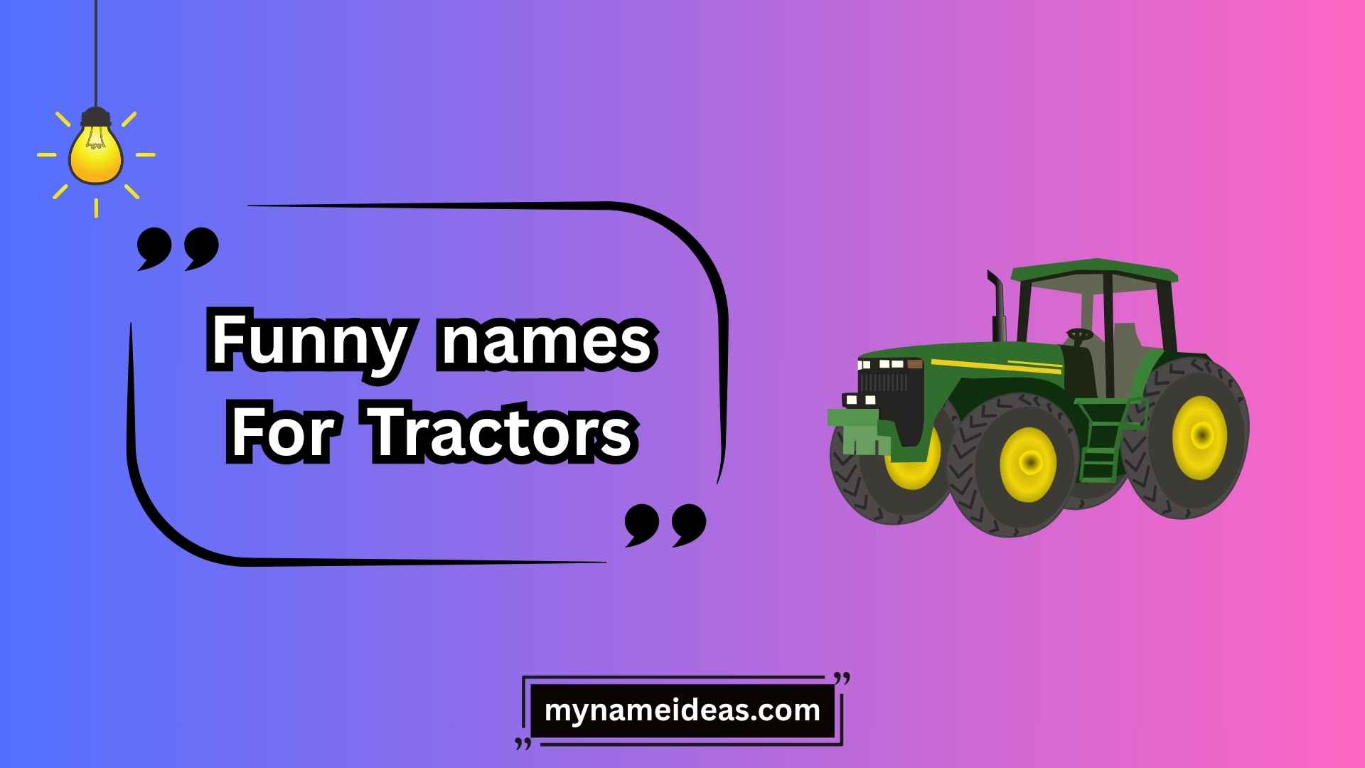 funny names for tractors