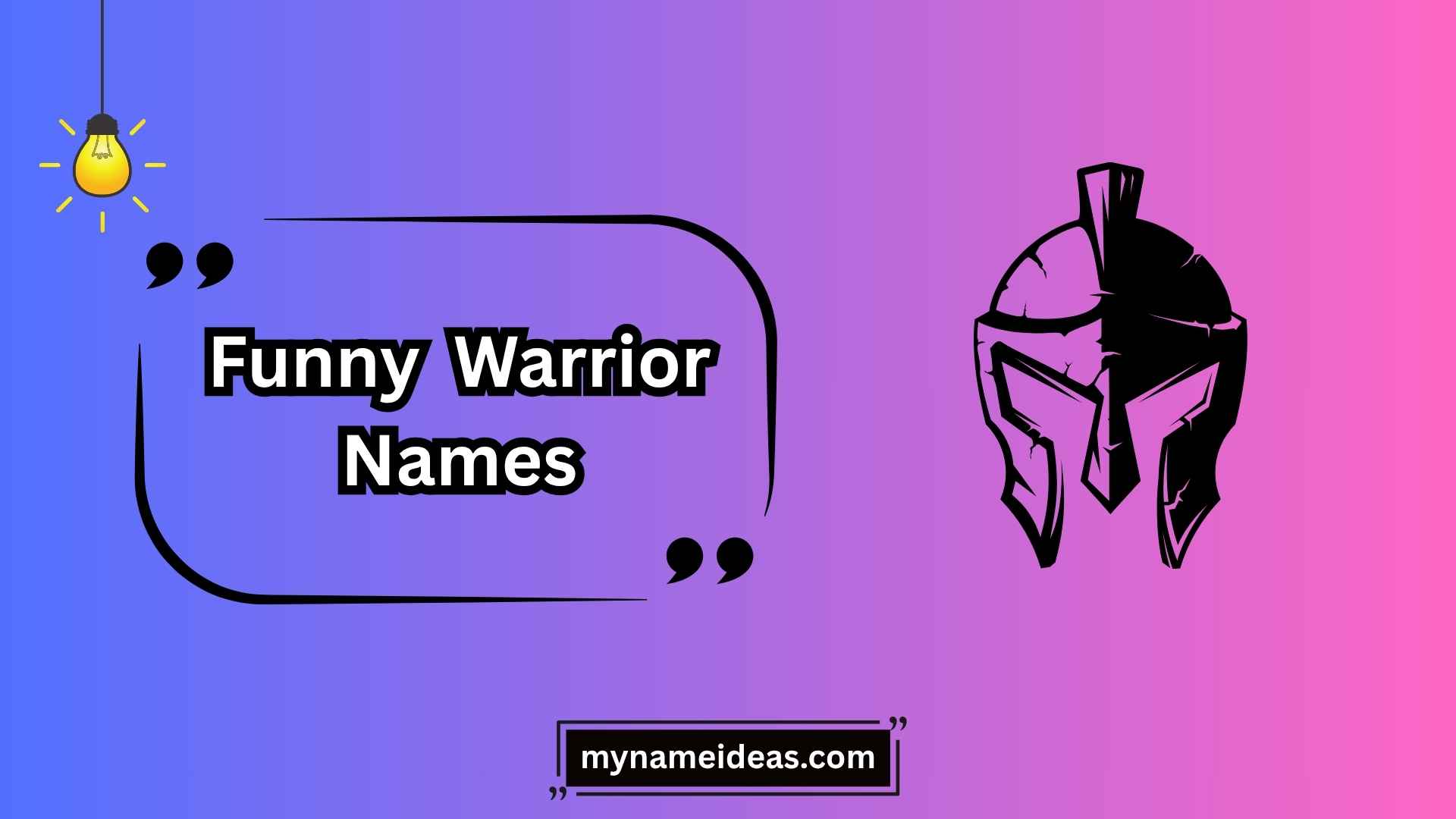 funny warrior names