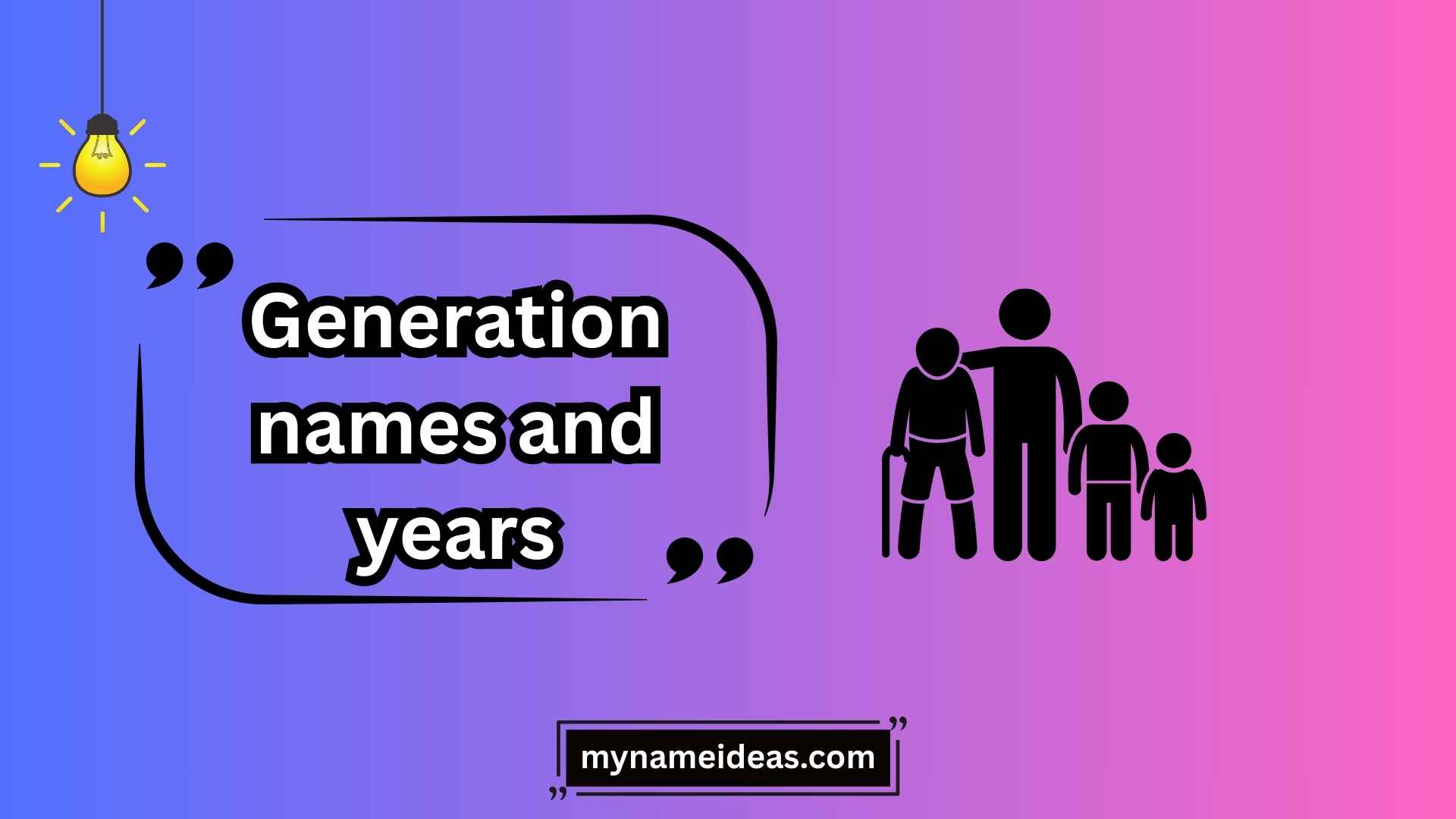 generation names and years