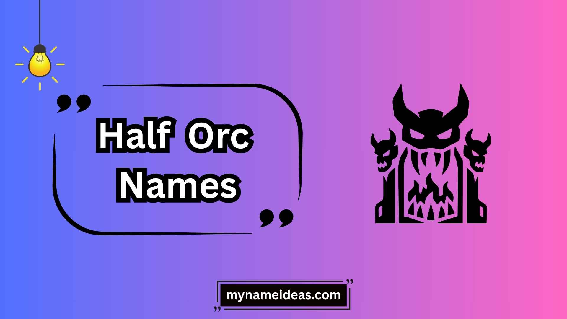 half orc names