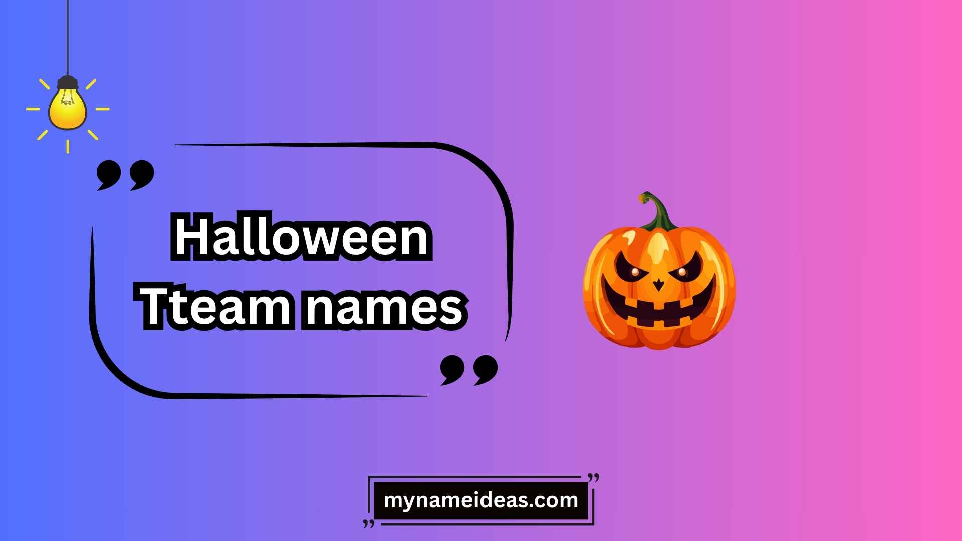 halloween team names