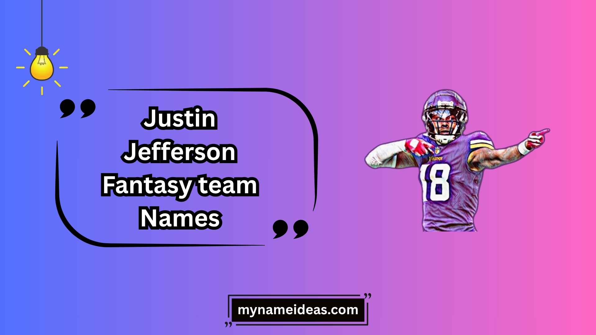 justin jefferson fantasy team names