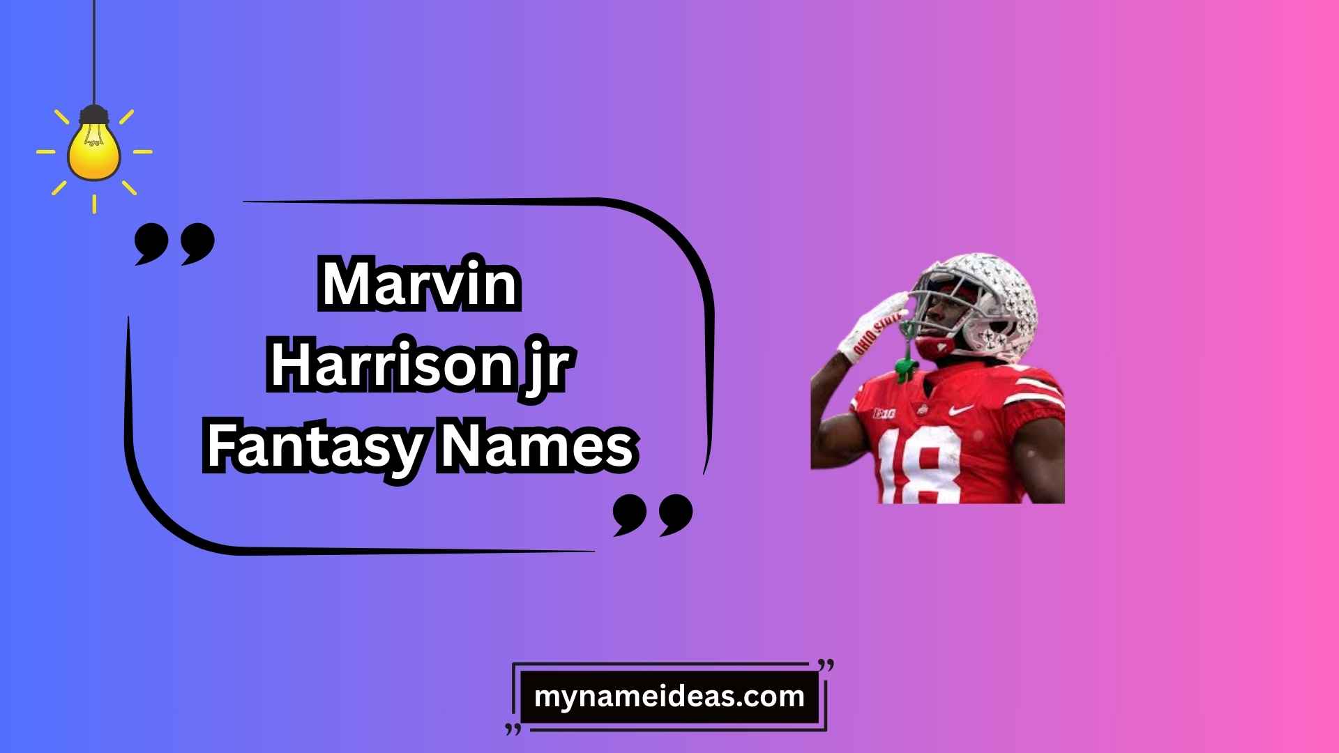 marvin harrison jr fantasy names