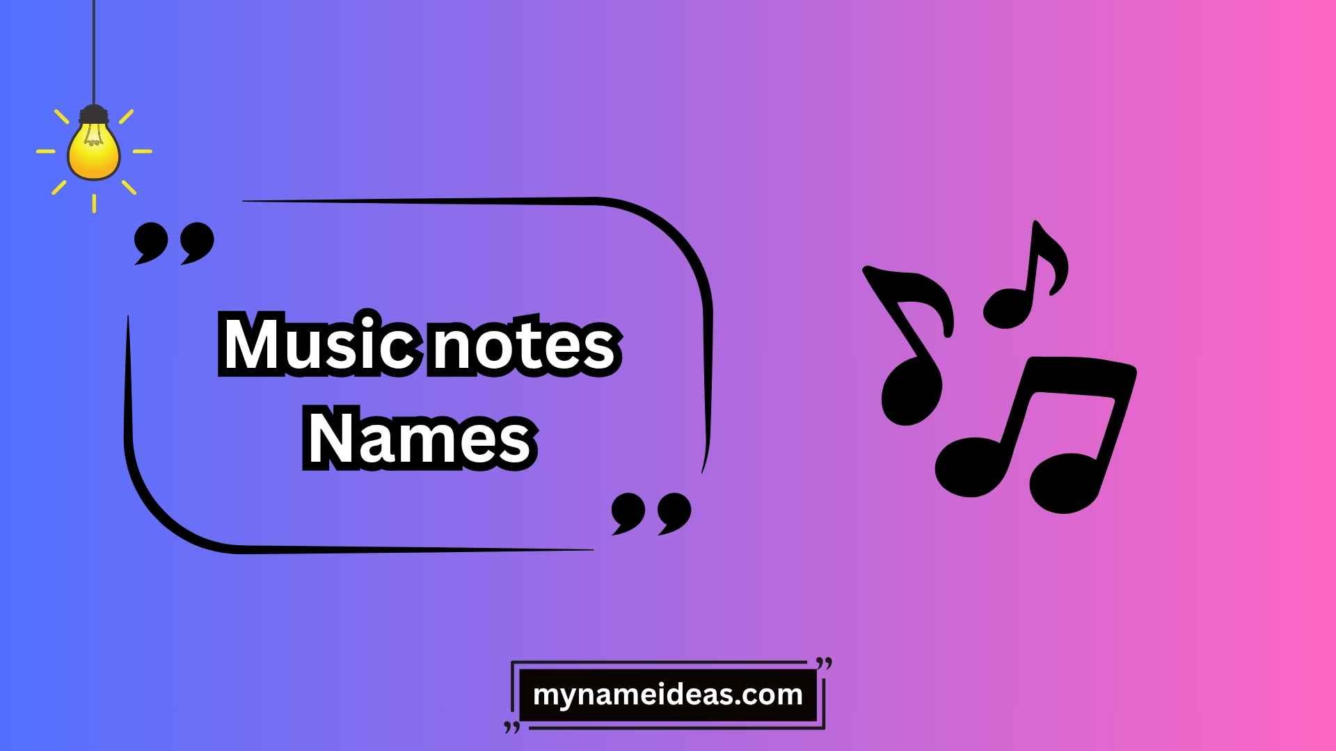 music notes names