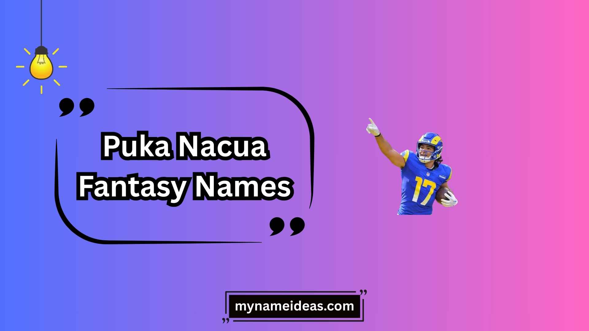 puka nacua fantasy names