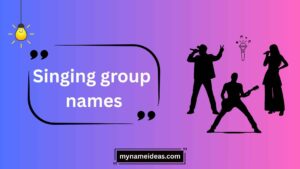 singing group names