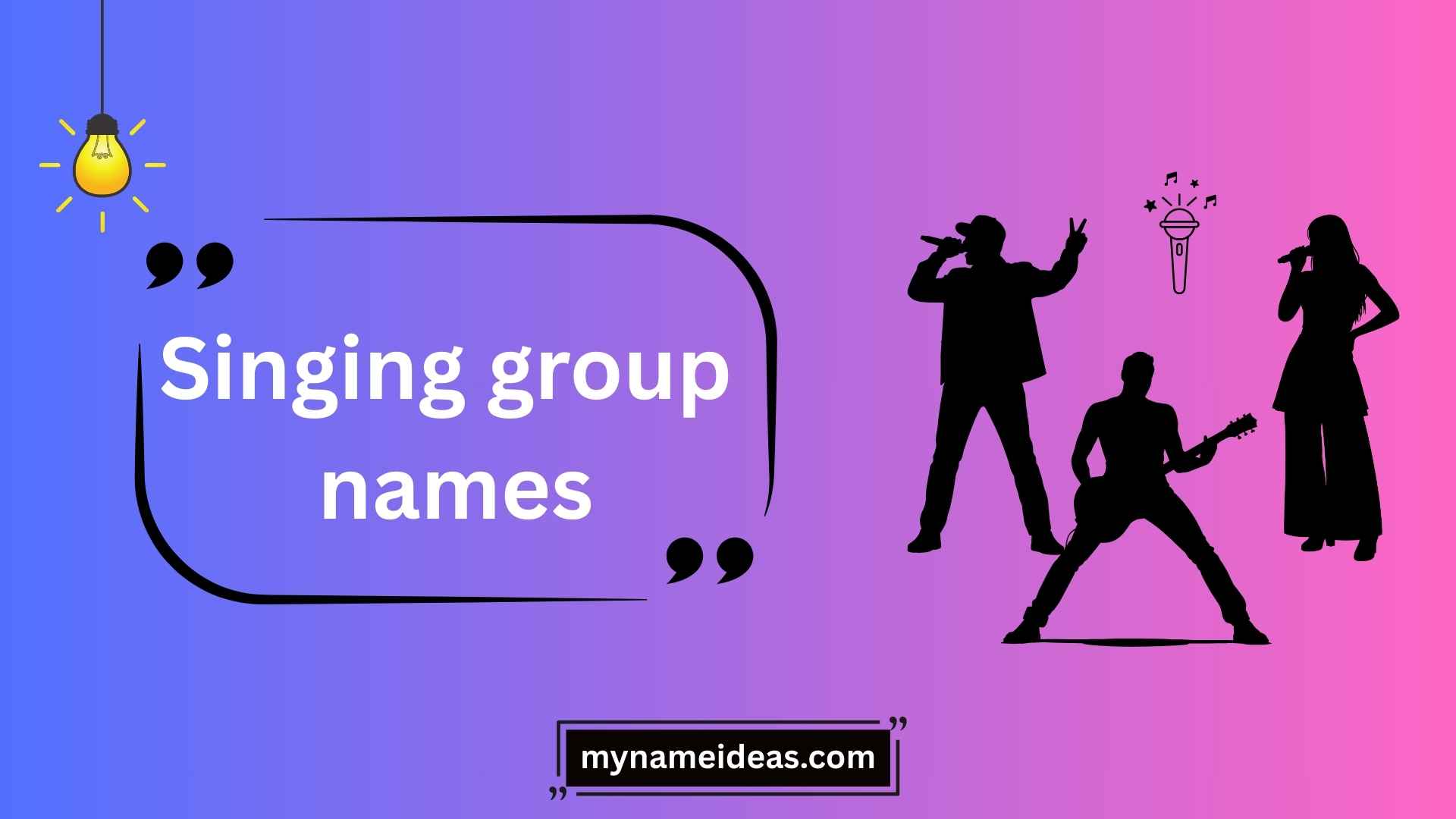 singing group names